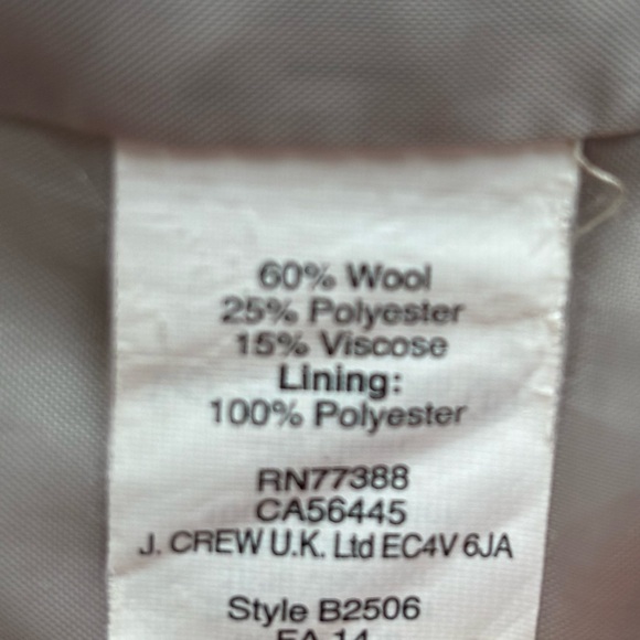 J.Crew Wool-Blend Coat, Size 10, GUC - Picture 8 of 14
